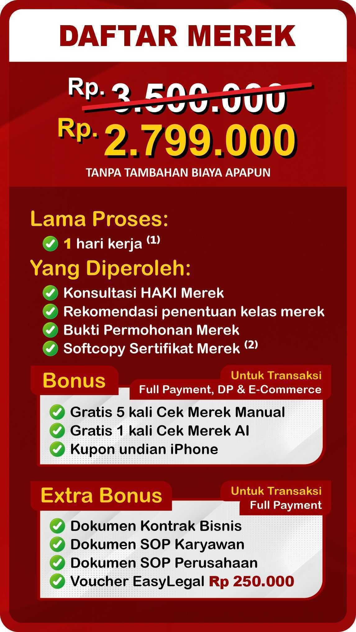 Jasa daftar merek